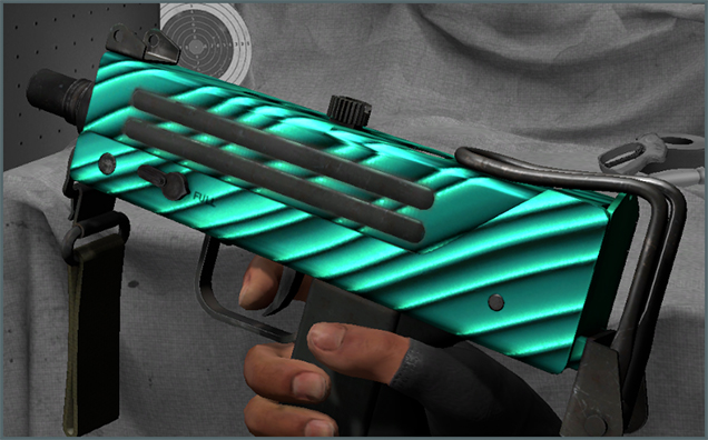 MAC10-Malachite-Hands